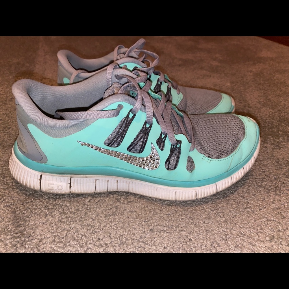 Nike shoes with crystals